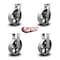 Service Caster 10'' Heavy Duty Semi Steel Cast Iron Wheel Caster Set 2 Swivel 2 Rigid, 4PK CRAN-SCC-KP92S1030-SSR-2-R-2 - alternate 5